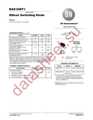 BAS16WT1 datasheet  